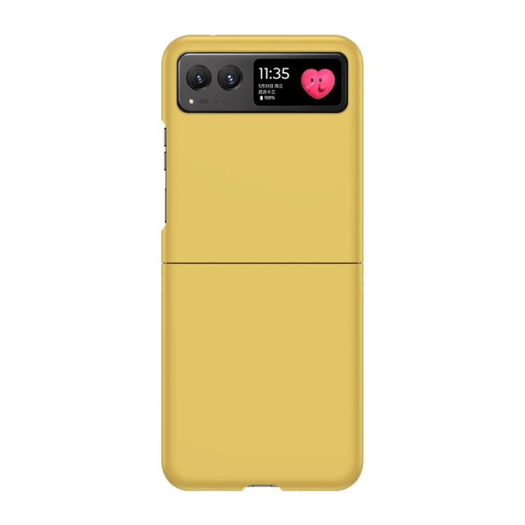 For Motorola Razr 40 Skin Feel PC Phone Case(Lemon Yellow) - Motorola Cases by PMC TechLife | Online Shopping South Africa | PMC TechLife