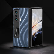 For Honor Magic Vs Galactic Pattern Integrated Protective Phone Case with Holder(Blue)