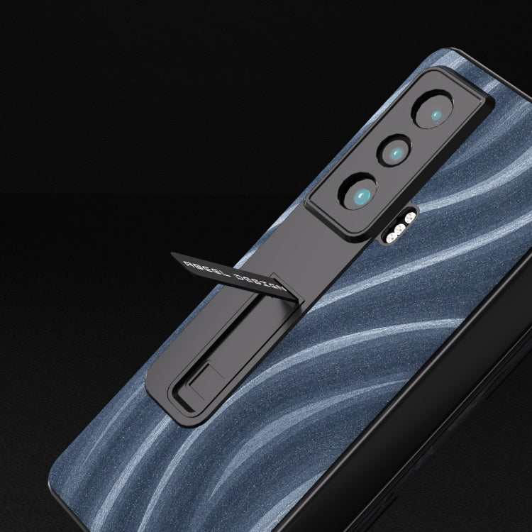 For Honor Magic Vs Galactic Pattern Integrated Protective Phone Case with Holder(Blue) - Honor Cases by PMC TechLife | Online Shopping South Africa | PMC TechLife | Buy Now Pay Later Mobicred