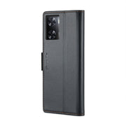 For OPPO A57 4G Global/A57s 4G Global CaseMe 023 Butterfly Buckle Litchi Texture RFID Anti-theft Leather Phone Case(Black)