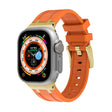 AP Silicone Watch Band For Apple Watch SE 2023 40mm(Gold Orange) - Watch Bands by PMC TechLife | Online Shopping South Africa | PMC TechLife
