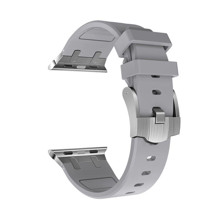 AP Silicone Watch Band For Apple Watch SE 2023 40mm(Silver Grey) - Watch Bands by PMC TechLife | Online Shopping South Africa | PMC TechLife