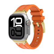AP Silicone Watch Band For Apple Watch Series 10 42mm(Gold Orange)