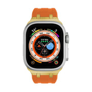 AP Silicone Watch Band For Apple Watch Series 10 46mm(Gold Orange)