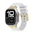 AP Silicone Watch Band For Apple Watch Series 10 46mm(Gold White) - free shipping - PMC TechLife - Order now!