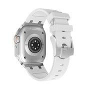 AP Silicone Watch Band For Apple Watch Series 10 46mm(Silver White)