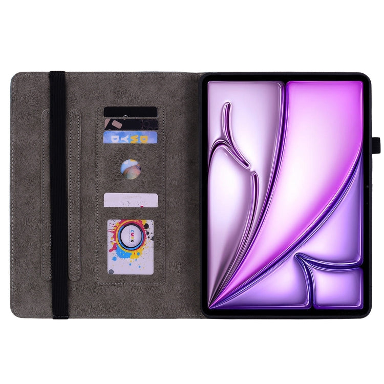 For iPad Air 11 2024 Butterfly Rose Embossed Leather Smart Tablet Case(Pink) - iPad Air 11 2024 Cases by PMC TechLife | Online Shopping South Africa | PMC TechLife | Buy Now Pay Later Mobicred