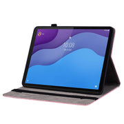 For Lenovo Tab M10 HD 2nd Gen TB-X306X Butterfly Rose Embossed Leather Tablet Case(Pink)