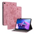 For Lenovo Tab M10 Plus 10.6 3rd Gen Butterfly Rose Embossed Leather Tablet Case(Pink) - Lenovo by PMC TechLife | Online Shopping South Africa | PMC TechLife | Buy Now Pay Later Mobicred
