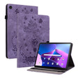 For Lenovo Tab M10 Plus 10.6 3rd Gen Butterfly Rose Embossed Leather Tablet Case(Purple) - Lenovo by PMC TechLife | Online Shopping South Africa | PMC TechLife | Buy Now Pay Later Mobicred