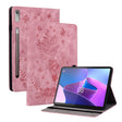 For Lenovo Tab P11 Pro Gen 2 11.2 Butterfly Rose Embossed Leather Tablet Case(Pink) - Lenovo by PMC TechLife | Online Shopping South Africa | PMC TechLife | Buy Now Pay Later Mobicred
