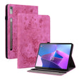 For Lenovo Tab P11 Pro Gen 2 11.2 Butterfly Rose Embossed Leather Tablet Case(Rose Red) - Lenovo by PMC TechLife | Online Shopping South Africa | PMC TechLife | Buy Now Pay Later Mobicred