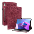 For Lenovo Tab P11 Pro Gen 2 11.2 Butterfly Rose Embossed Leather Tablet Case(Red) - Lenovo by PMC TechLife | Online Shopping South Africa | PMC TechLife | Buy Now Pay Later Mobicred