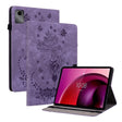 For Lenovo Tab M11/Xiaoxin Pad 11 2024 Butterfly Rose Embossed Leather Tablet Case(Purple) - Lenovo by PMC TechLife | Online Shopping South Africa | PMC TechLife | Buy Now Pay Later Mobicred