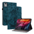 For Lenovo Tab K11 Plus Butterfly Rose Embossed Leather Tablet Case(Dark Blue) - Lenovo by PMC TechLife | Online Shopping South Africa | PMC TechLife | Buy Now Pay Later Mobicred