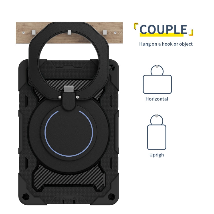 For Huawei MatePad 11 2023 Armor Contrast Color Silicone + PC Tablet Case(Black)