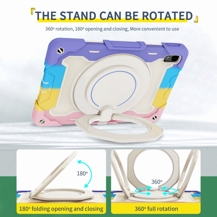 For Huawei MatePad 11 2023 Armor Contrast Color Silicone + PC Tablet Case(Colorful Pink) - Huawei by PMC TechLife | Online Shopping South Africa | PMC TechLife | Buy Now Pay Later Mobicred