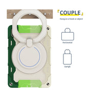 For Huawei MatePad 11 2023 Armor Contrast Color Silicone + PC Tablet Case(Colorful Green)