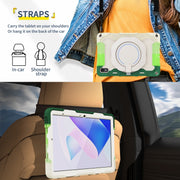 For Huawei MatePad 11 2023 Armor Contrast Color Silicone + PC Tablet Case(Colorful Green)