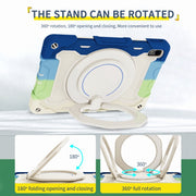 For Huawei MatePad 11 2023 Armor Contrast Color Silicone + PC Tablet Case(Colorful Blue)