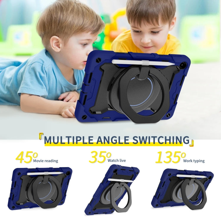 For Huawei MatePad SE 10.4 2023 Armor Contrast Color Silicone + PC Tablet Case(Navy Blue) - Huawei by PMC TechLife | Online Shopping South Africa | PMC TechLife | Buy Now Pay Later Mobicred