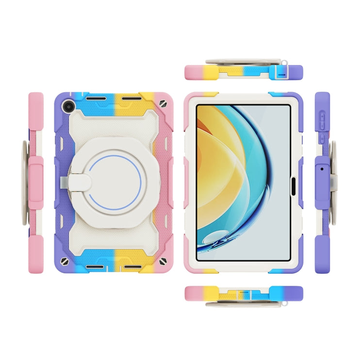 For Huawei MatePad SE 10.4 2023 Armor Contrast Color Silicone + PC Tablet Case(Colorful Pink) - Huawei by PMC TechLife | Online Shopping South Africa | PMC TechLife | Buy Now Pay Later Mobicred