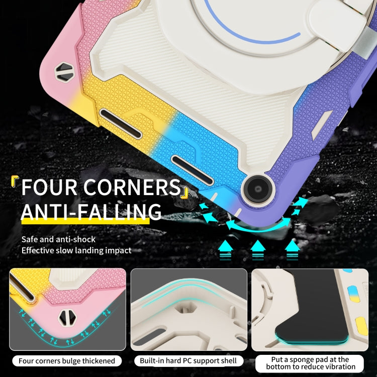 For Huawei MatePad SE 10.4 2023 Armor Contrast Color Silicone + PC Tablet Case(Colorful Pink) - Huawei by PMC TechLife | Online Shopping South Africa | PMC TechLife | Buy Now Pay Later Mobicred