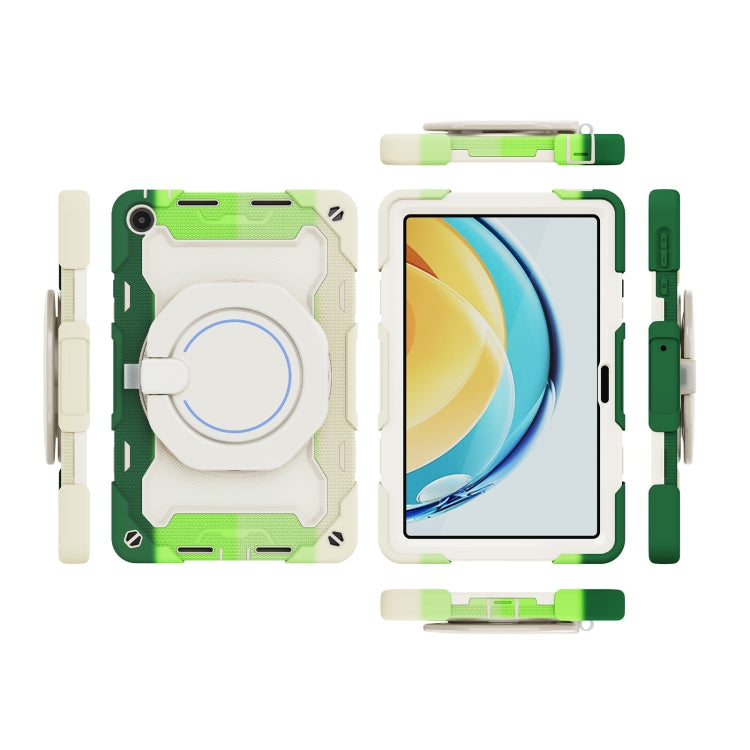 For Huawei MatePad SE 10.4 2023 Armor Contrast Color Silicone + PC Tablet Case(Colorful Green) - Huawei by PMC TechLife | Online Shopping South Africa | PMC TechLife | Buy Now Pay Later Mobicred