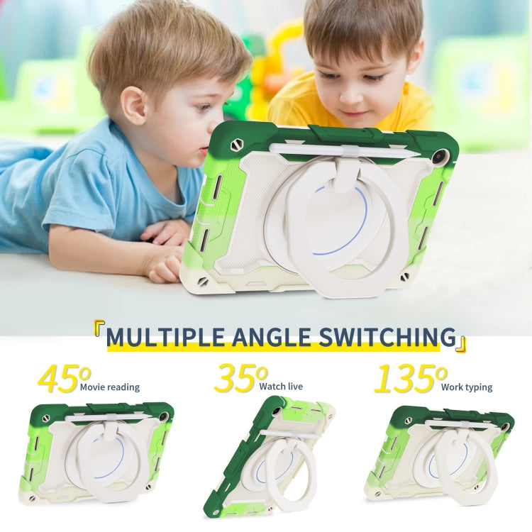 For Huawei MatePad SE 10.4 2023 Armor Contrast Color Silicone + PC Tablet Case(Colorful Green) - Huawei by PMC TechLife | Online Shopping South Africa | PMC TechLife | Buy Now Pay Later Mobicred