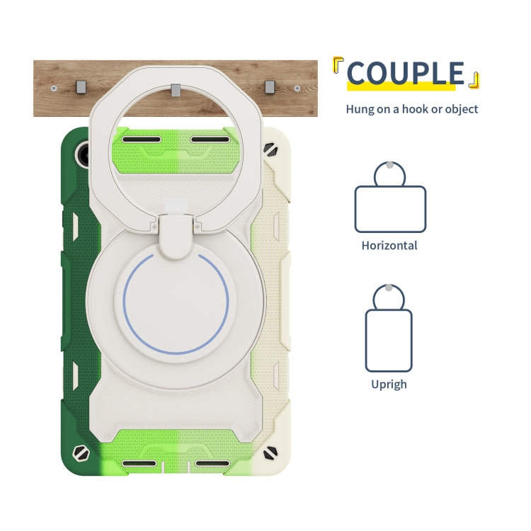 For Huawei MatePad SE 10.4 2023 Armor Contrast Color Silicone + PC Tablet Case(Colorful Green) - Huawei by PMC TechLife | Online Shopping South Africa | PMC TechLife | Buy Now Pay Later Mobicred