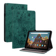 For Amazon Kindle Fire HD10 2019 / 2017 Butterfly Rose Embossed Leather Smart Tablet Case(Green) - Amazon by PMC TechLife | Online Shopping South Africa | PMC TechLife | Buy Now Pay Later Mobicred