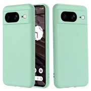 For Google Pixel 8 Pure Color Liquid Silicone Shockproof Phone Case(Green)