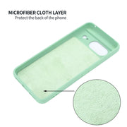 For Google Pixel 8 Pure Color Liquid Silicone Shockproof Phone Case(Green)