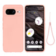 For Google Pixel 8 Pure Color Liquid Silicone Shockproof Phone Case(Pink) - free shipping - PMC TechLife - Order now!