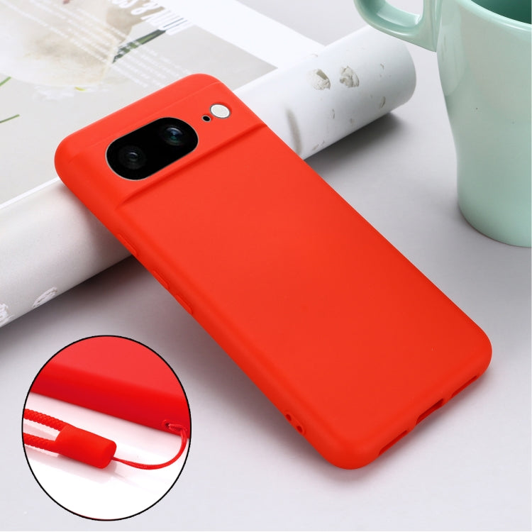 For Google Pixel 8 Pure Color Liquid Silicone Shockproof Phone Case(Red) - free shipping - PMC TechLife - Order now!