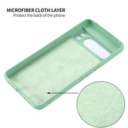 For Google Pixel 8 Pro Pure Color Liquid Silicone Shockproof Phone Case(Green)