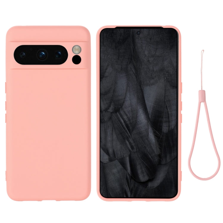 For Google Pixel 8 Pro Pure Color Liquid Silicone Shockproof Phone Case(Pink) - free shipping - PMC TechLife - Order now!