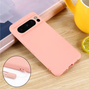 For Google Pixel 8 Pro Pure Color Liquid Silicone Shockproof Phone Case(Pink)