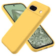 For Google Pixel 8a Pure Color Liquid Silicone Shockproof Phone Case(Yellow) - free shipping - PMC TechLife - Order now!