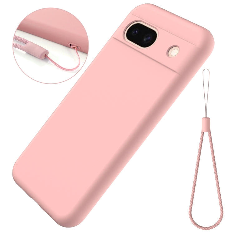 For Google Pixel 8a Pure Color Liquid Silicone Shockproof Phone Case(Pink) - free shipping - PMC TechLife - Order now!
