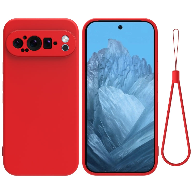 For Google Pixel 9 Pro XL Pure Color Liquid Silicone Shockproof Phone Case(Red) - Google Cases by PMC TechLife | Online Shopping South Africa | PMC TechLife | Buy Now Pay Later Mobicred