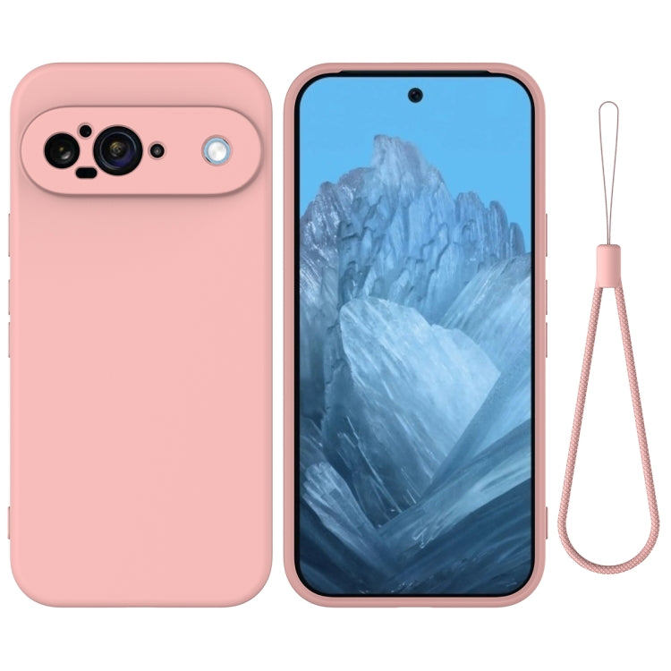For Google Pixel 9 Pure Color Liquid Silicone Shockproof Phone Case(Pink) - Google Cases by PMC TechLife | Online Shopping South Africa | PMC TechLife | Buy Now Pay Later Mobicred