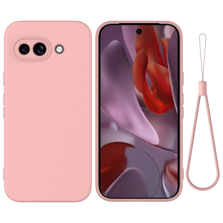 For Google Pixel 9a Pure Color Liquid Silicone Shockproof Phone Case(Pink) - free shipping - PMC TechLife - Order now!