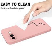 For Google Pixel 9a Pure Color Liquid Silicone Shockproof Phone Case(Pink)