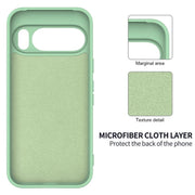 For Google Pixel 10 Pro XL Pure Color Liquid Silicone Shockproof Phone Case(Green)