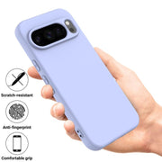 For Google Pixel 10 Pro XL Pure Color Liquid Silicone Shockproof Phone Case(Purple)