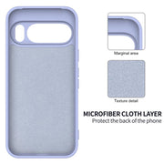 For Google Pixel 10 Pro XL Pure Color Liquid Silicone Shockproof Phone Case(Purple)