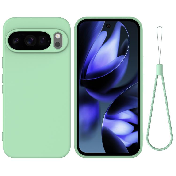 For Google Pixel 10 Pro Pure Color Liquid Silicone Shockproof Phone Case(Green) - free shipping - PMC TechLife - Order now!