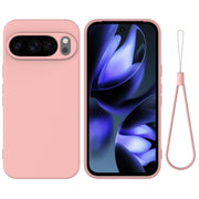 For Google Pixel 10 Pro Pure Color Liquid Silicone Shockproof Phone Case(Pink)