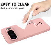 For Google Pixel 10 Pro Pure Color Liquid Silicone Shockproof Phone Case(Pink)